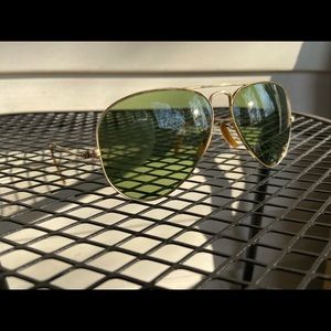 1940/50 Vintage ray ban aviators  12k gold frame